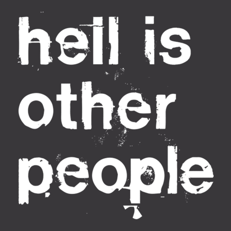 Hell Is Other People Nihilist Typography Ladies Curvy T-Shirt by OrvilleBudiao | Artistshot