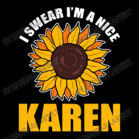 Sunflower Design I Swear Im A Nice Karen For Women Funny Kids Cap | Artistshot