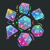 Mens Dungeons Dice Collection Fantasy Role Women's Triblend Scoop T-shirt | Artistshot