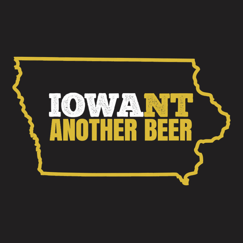 Funny Iowa Beer Distressed Iowa State Map T T-shirt | Artistshot