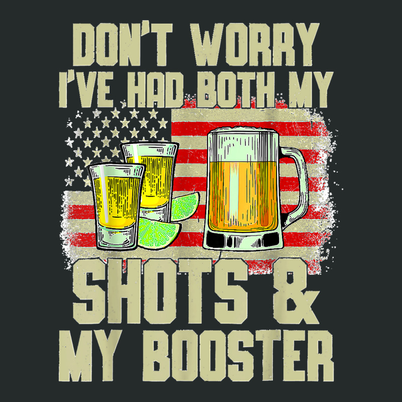 Don't Worry I've Had Both My Shots And Booster Funny Vaccine Women's Triblend Scoop T-shirt by ISAIASSANTIAGO | Artistshot