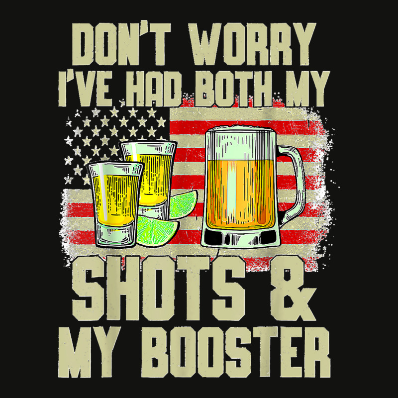 Don't Worry I've Had Both My Shots And Booster Funny Vaccine Scorecard Crop Tee by ISAIASSANTIAGO | Artistshot