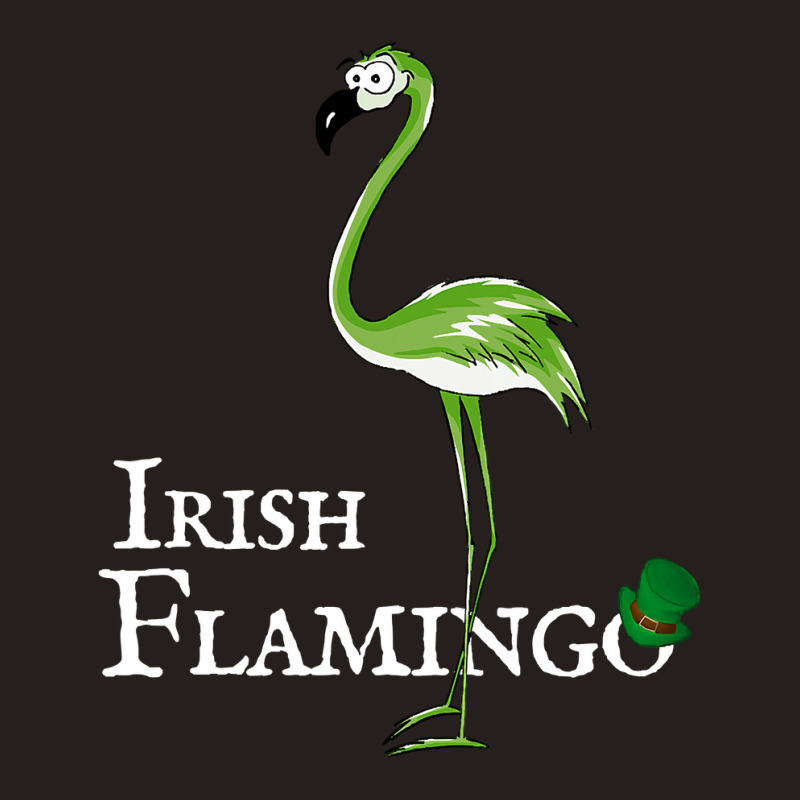 Funky Irish Flamingo Green Bird St Pattys Day Tank Top by ScottArtist | Artistshot