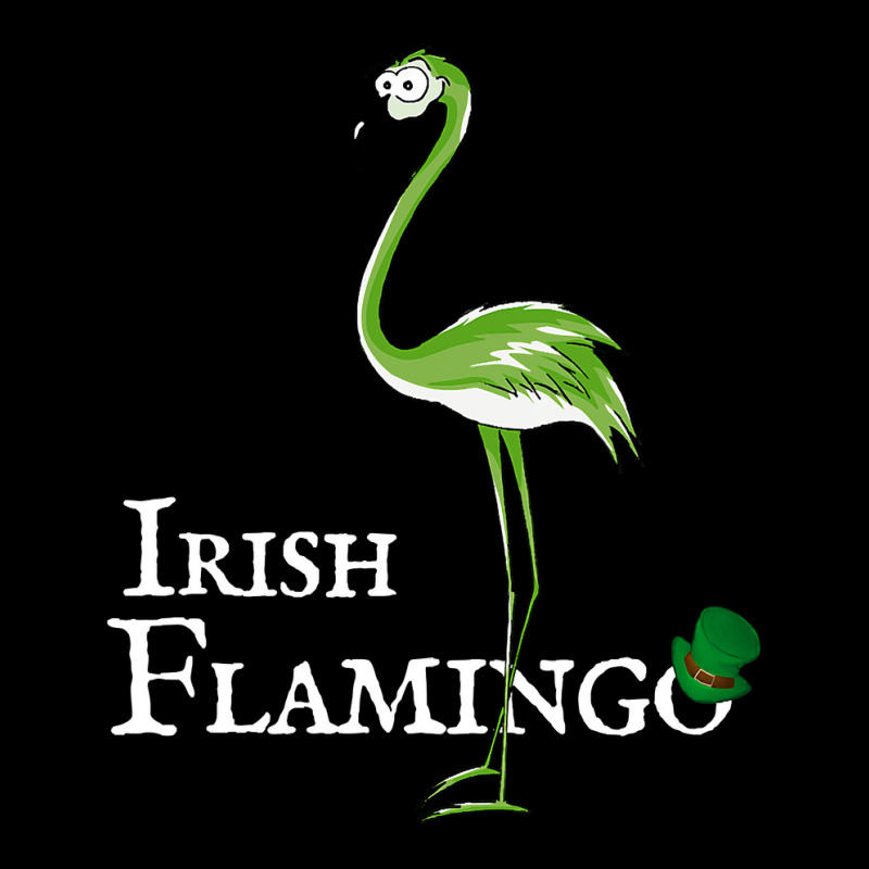 Funky Irish Flamingo Green Bird St Pattys Day V-Neck Tee by ScottArtist | Artistshot