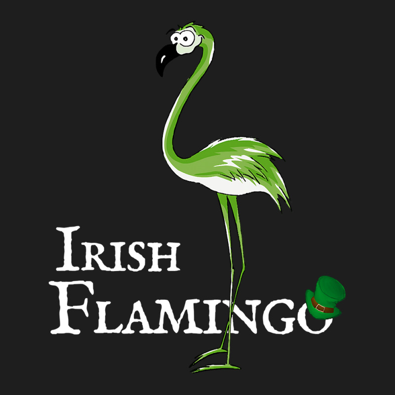 Funky Irish Flamingo Green Bird St Pattys Day Classic T-shirt by ScottArtist | Artistshot