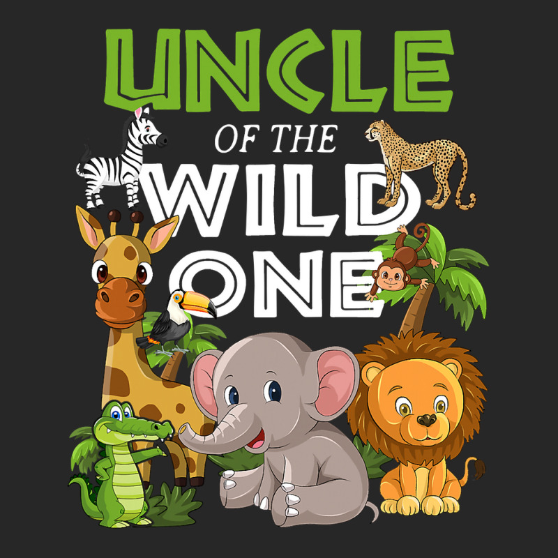 Uncle Of The Wild One Zoo Birthday Safari Jungle Animal Men's T-shirt Pajama Set by AlejandroArtist | Artistshot