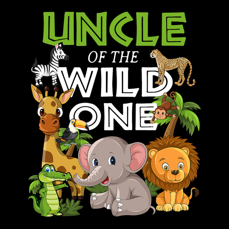 Uncle Of The Wild One Zoo Birthday Safari Jungle Animal Long Sleeve Shirts by AlejandroArtist | Artistshot