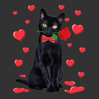 Black Cat With Rose Valentines  Valentine Cat Lover Baby Bodysuit | Artistshot