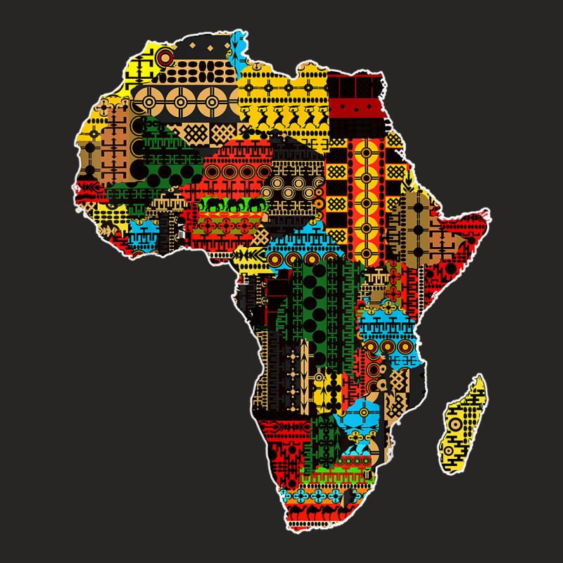 African Pride Traditional Ethnic Pattern Africa Map _001 Ladies Fitted T-Shirt by COREYOMPEY | Artistshot