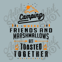 Camping Friends Marshmallov Unisex Sherpa-lined Denim Jacket | Artistshot