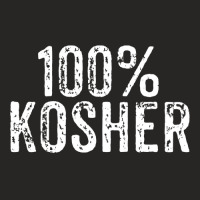 Funny 100 Kosher Chanukah Gift Ladies Fitted T-shirt | Artistshot