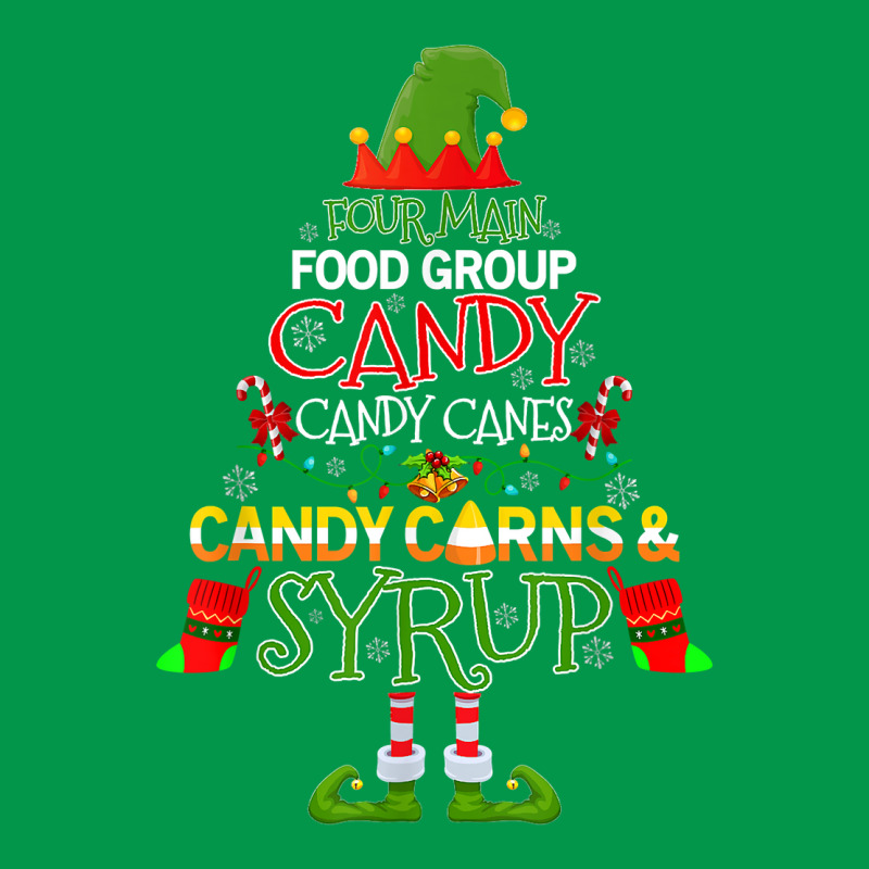 Four Main Food Groups Elf Candy Cane Buddy Christmas Pajama Crewneck Sweatshirt by inggaerzoahg | Artistshot