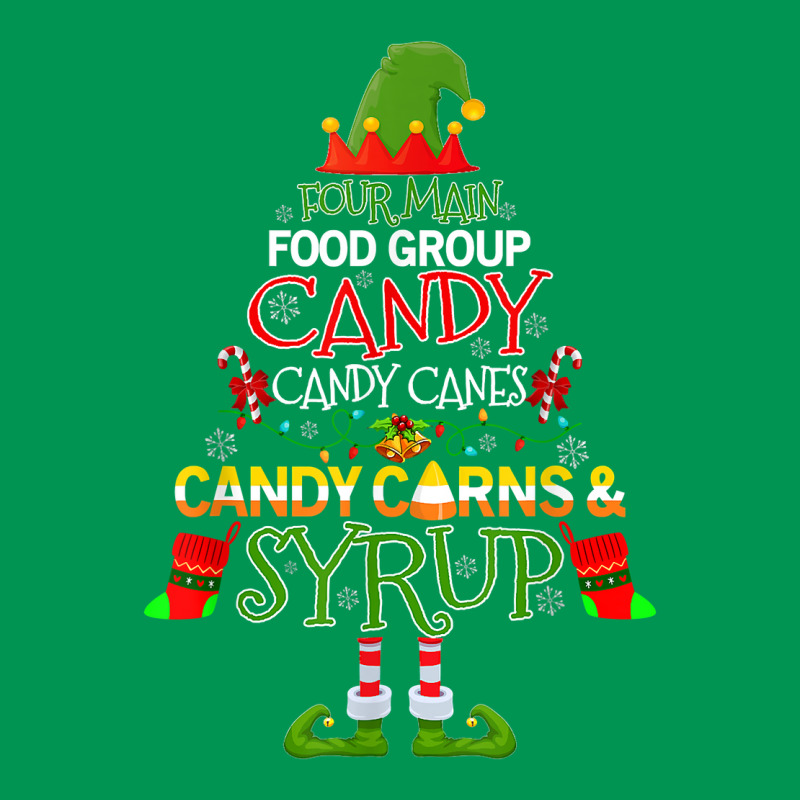 Four Main Food Groups Elf Candy Cane Buddy Christmas Pajama Classic T-shirt by inggaerzoahg | Artistshot