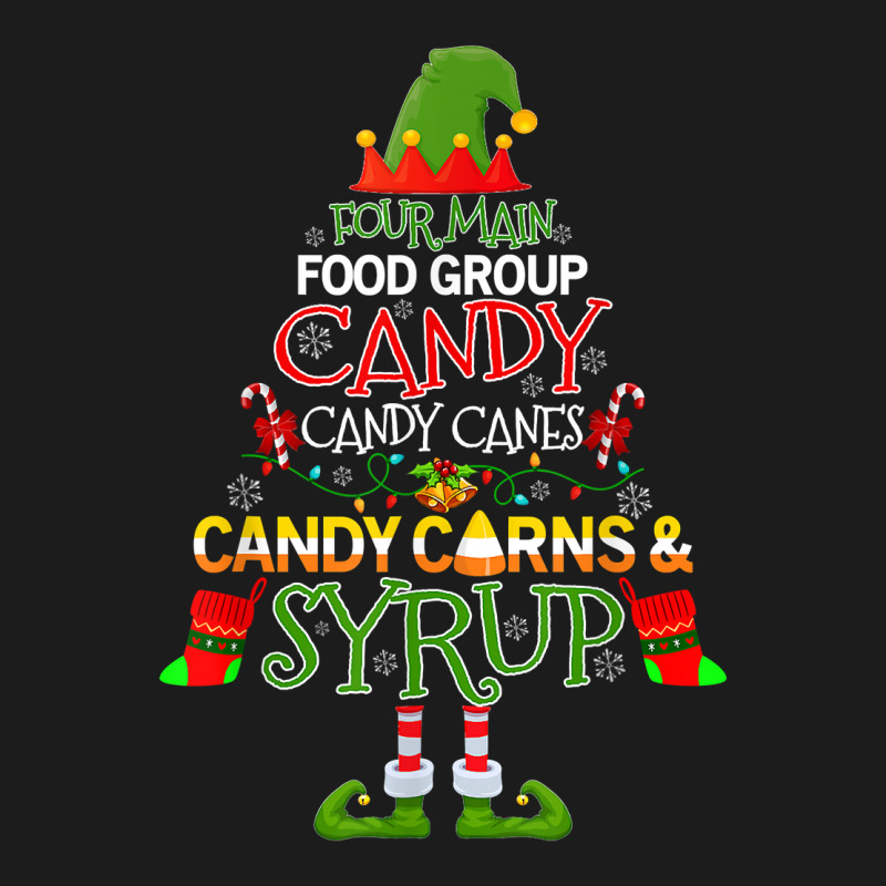 Four Main Food Groups Elf Candy Cane Buddy Christmas Pajama Hoodie & Jogger set by inggaerzoahg | Artistshot