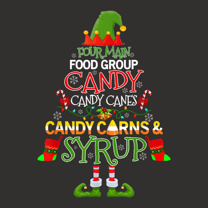 Four Main Food Groups Elf Candy Cane Buddy Christmas Pajama Champion Hoodie by inggaerzoahg | Artistshot