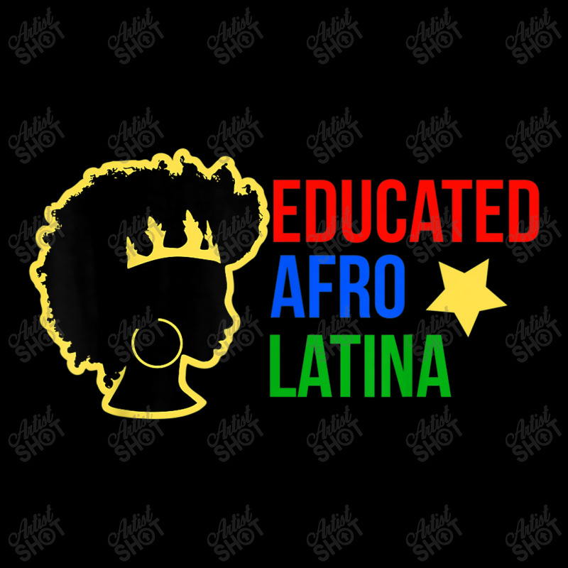 Educated Afro Latina Black Woman  African Latin Tee Women's V-Neck T-Shirt by KYLEEORGE | Artistshot