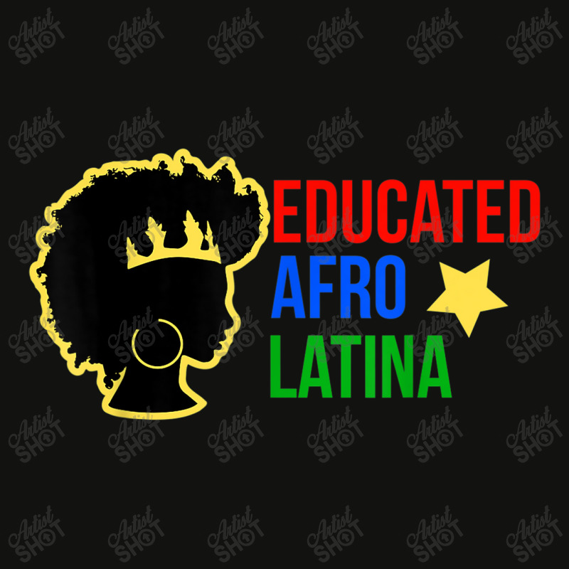 Educated Afro Latina Black Woman  African Latin Tee Scorecard Crop Tee by KYLEEORGE | Artistshot