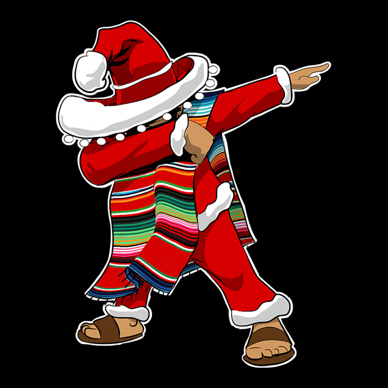 Christmas Sombrero Dabbing Mexican Serape Poncho Santa V-neck Tee | Artistshot