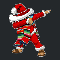 Christmas Sombrero Dabbing Mexican Serape Poncho Santa Crewneck Sweatshirt | Artistshot