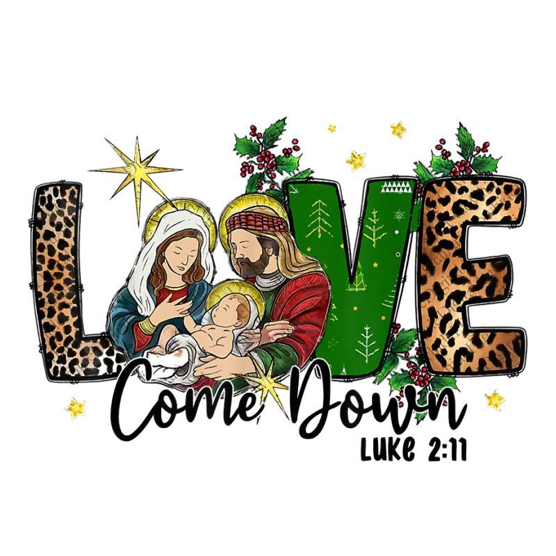 Love Came Down Christian Nativity Scene In Christmas Leopard T Shirt Youth Zipper Hoodie by gehnhe | Artistshot