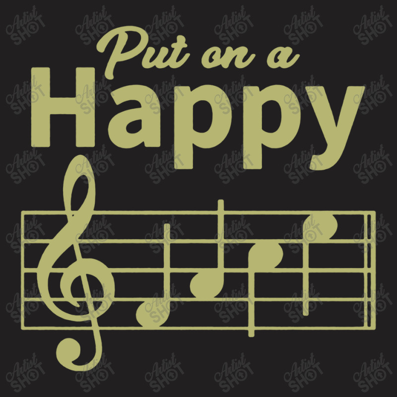 Musician Music Gift, Happy Face Musical Notes, Funny Music T-shirt | Artistshot