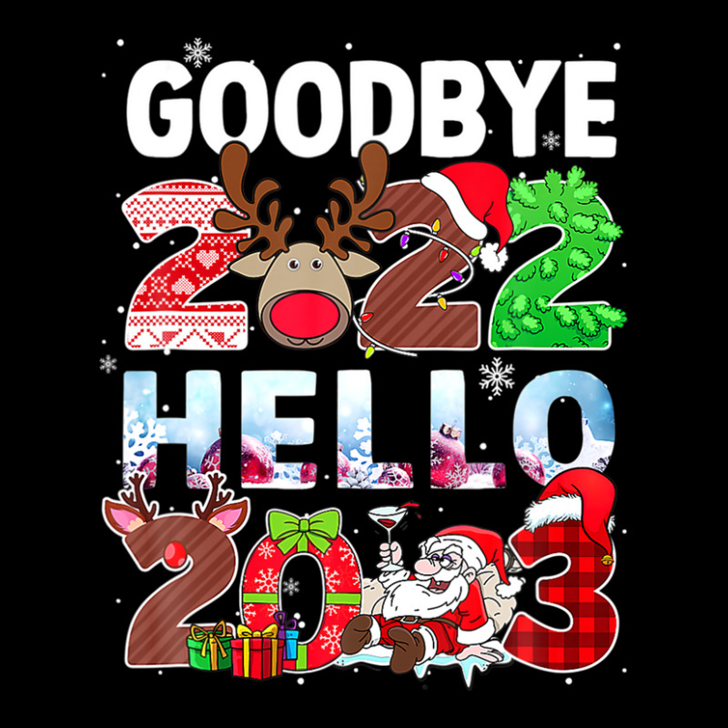 Goodbye 2022 Hello 2023 Cute Christmas Funny V-neck Tee | Artistshot