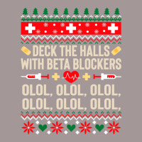 Deck The Halls With Beta Blockers Nurse Ugly Christmas Vintage Short | Artistshot