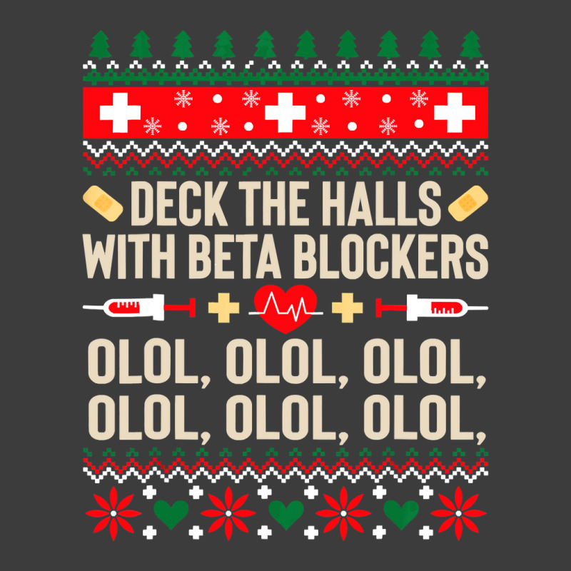 Deck The Halls With Beta Blockers Nurse Ugly Christmas Men's Polo Shirt by PeterArtist | Artistshot