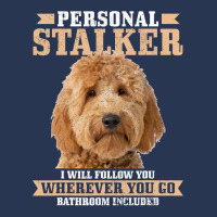 Goldendoodle Personal Stalker Funny Golden Doodle Mom Men Denim Jacket | Artistshot