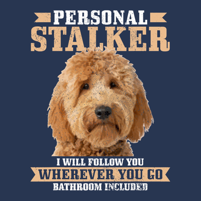 Goldendoodle Personal Stalker Funny Golden Doodle Mom Men Denim Jacket | Artistshot