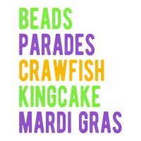 Beads, Parades, Crawfish, Kingcake, Mardi Gras Sticker | Artistshot