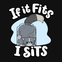 If It Fits I Sits Cute Canister Cat Fitness Animal Lover Graphic Youth T-shirt | Artistshot