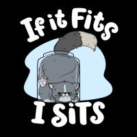 If It Fits I Sits Cute Canister Cat Fitness Animal Lover Youth Sweatshirt | Artistshot