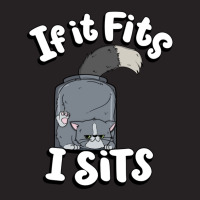 If It Fits I Sits Cute Canister Cat Fitness Animal Lover 2 Vintage Cap | Artistshot