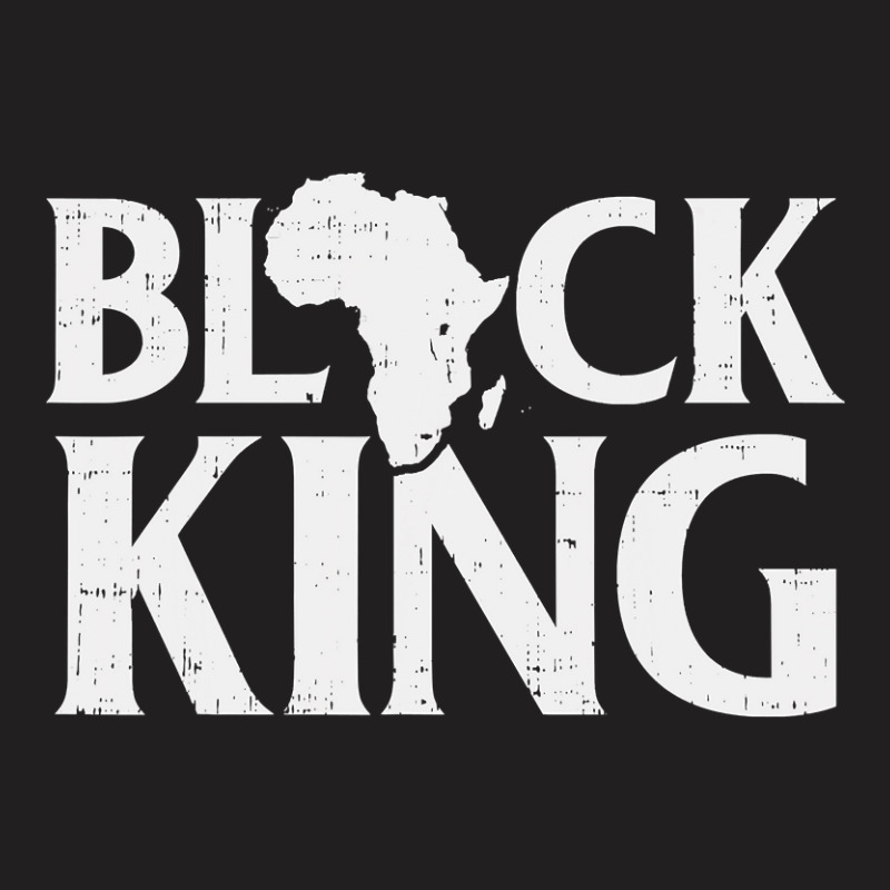 Black King African Map Vintage History Month Pride Men Gift T-shirt | Artistshot