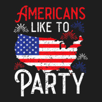 Trending Americans Like To Party America Usa Patriotic Classic T-shirt | Artistshot