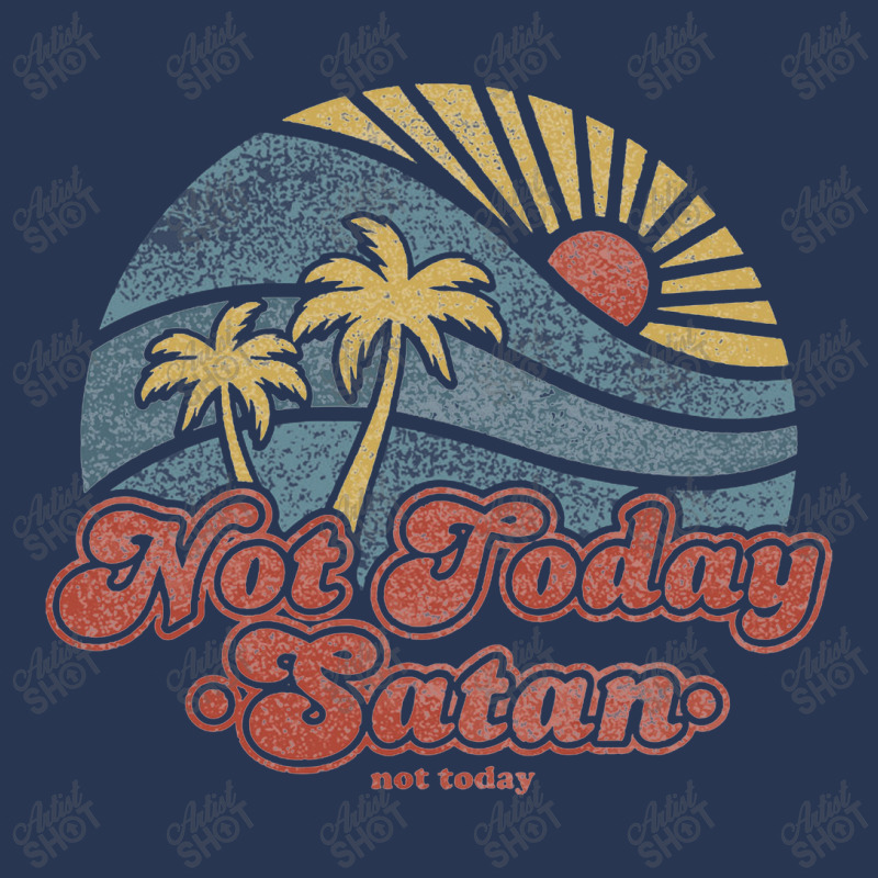 Not Today Satan Ladies Denim Jacket by curutputihgot | Artistshot