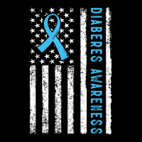 T1d Blue Ribbon Usa Flag Type 1 Diabetes Awareness Month T Shirt Baby Tee | Artistshot