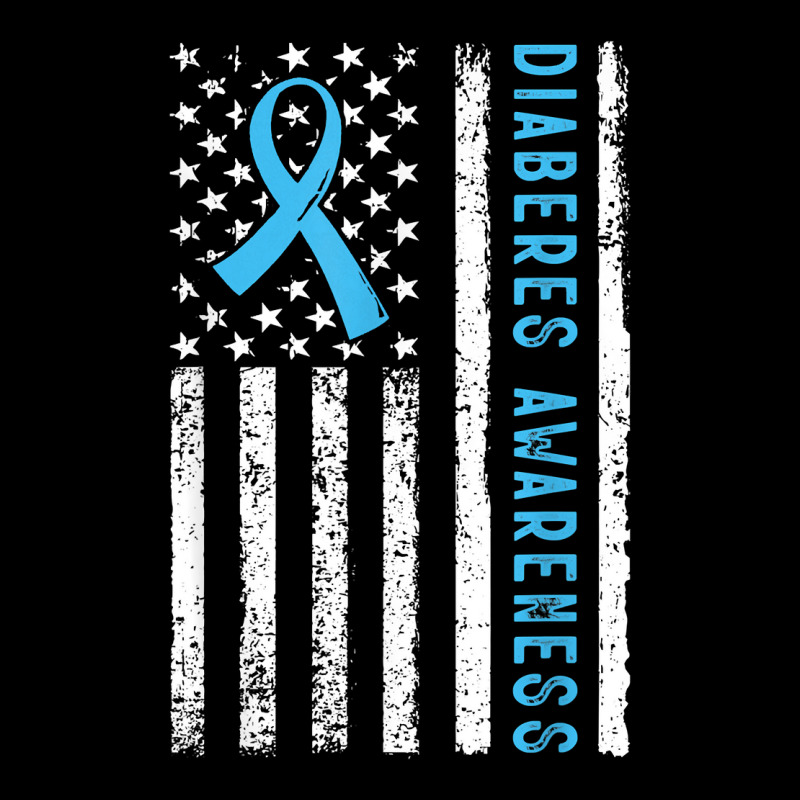 T1d Blue Ribbon Usa Flag Type 1 Diabetes Awareness Month T Shirt Baby Tee by alicakarste3vs | Artistshot