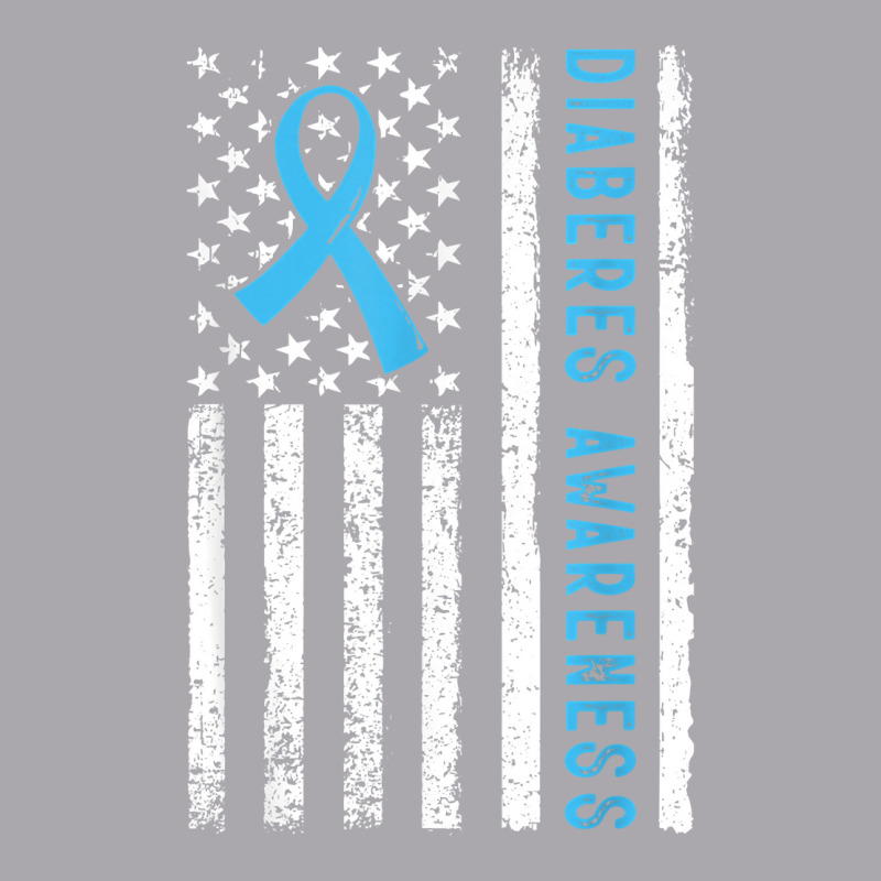 T1d Blue Ribbon Usa Flag Type 1 Diabetes Awareness Month T Shirt Youth 3/4 Sleeve by alicakarste3vs | Artistshot