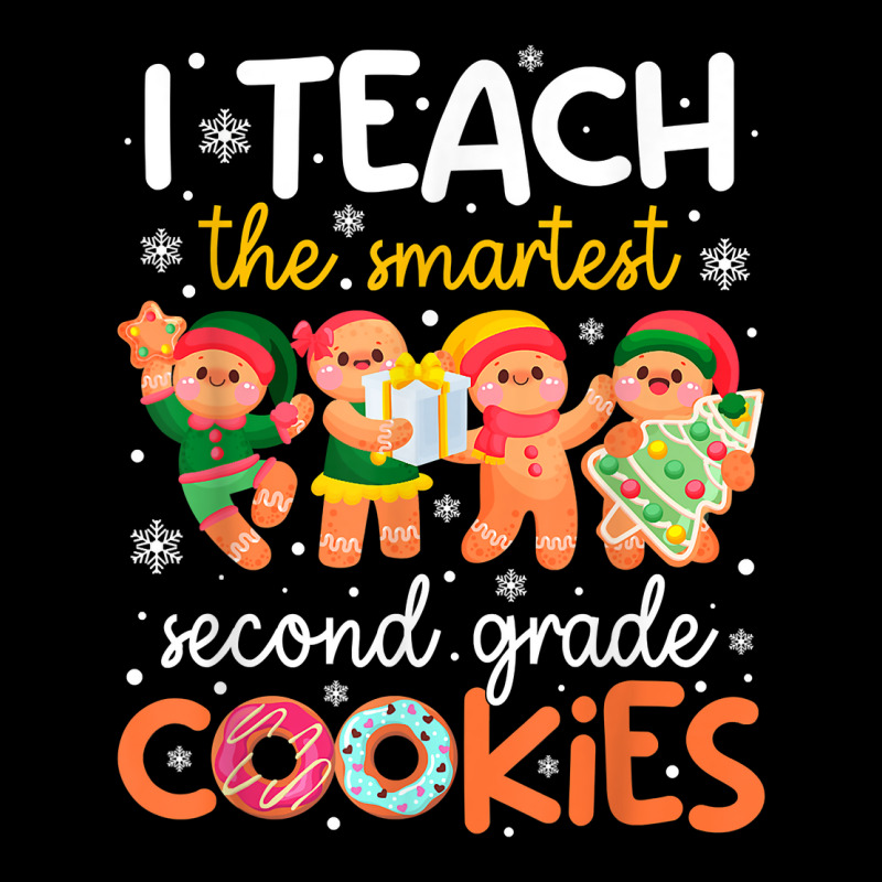 I Teach The Smartest Second Grade Cookies Teacher Christmas T Shirt V-neck Tee | Artistshot