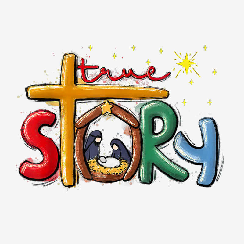 True Story Christmas Nativity Jesus Christian Christmas T Shirt Baby Bibs by gehnhe | Artistshot