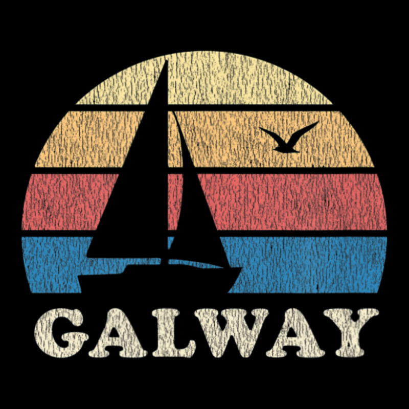 Galway Vintage Sailboat 70s Throwback Sunset Maternity Scoop Neck T-shirt by michaelyounger19 | Artistshot