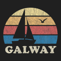 Galway Vintage Sailboat 70s Throwback Sunset Ladies Polo Shirt | Artistshot