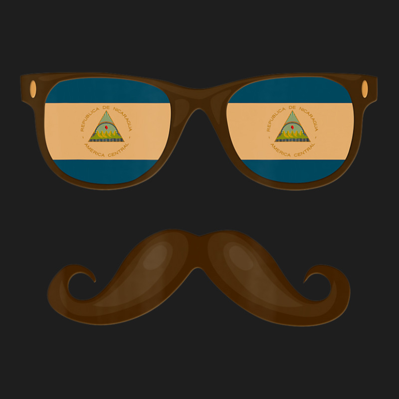 Hot Trend Nicaraguan Flag Sunglasses Mustache Nicaragua Classic T-shirt | Artistshot