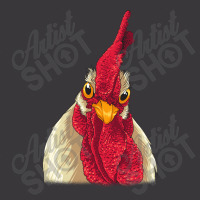 Chicken Face With Staring Eyes, Comb & Wattles Ladies Curvy T-shirt | Artistshot