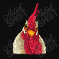 Chicken Face With Staring Eyes, Comb & Wattles Crop Top | Artistshot