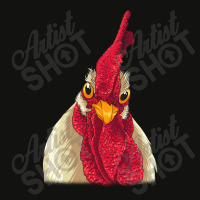 Chicken Face With Staring Eyes, Comb & Wattles Scorecard Crop Tee | Artistshot