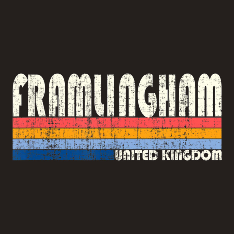 Retro Vintage 70s 80s Style Framlingham, United Kingdom Tank Top by hongquangd | Artistshot