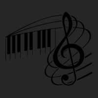 Musical Note Piano Ladies Fitted T-shirt | Artistshot